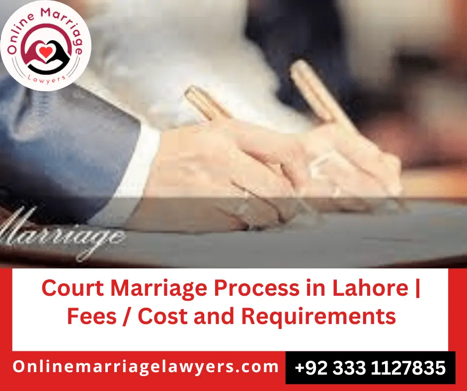 Court Marriage Fees Lahore